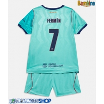 Maglie da calcio Barcelona Fermin Lopez #7 Terza Maglia Bambino 2026-27 Manica Corta + Pantaloni corti)